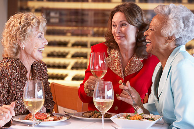 Enjoying a Meal Outside Despite Having Hearing Damage