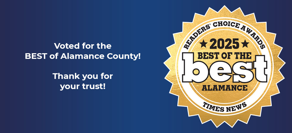 Award Banner - Burlington, NC